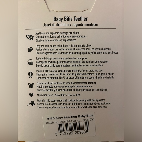 BIBS Baby Bitie Teething Toy. NEW. Unopened. In original packaging. - Picture 2 of 2